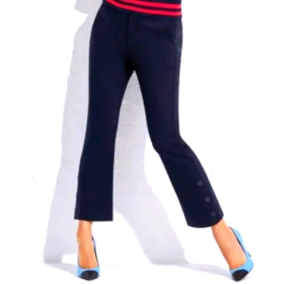 CAbi Keen Kick Flare #6043 Navy Pants LIKE NEW Size 6 - Picture 1 of 12